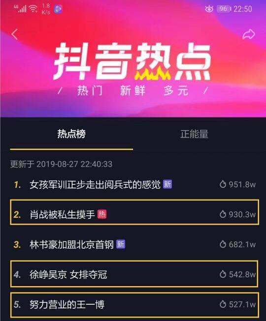 抖音热点榜