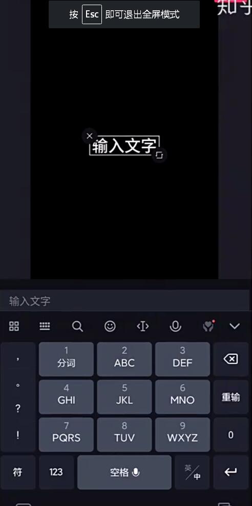 输入文字